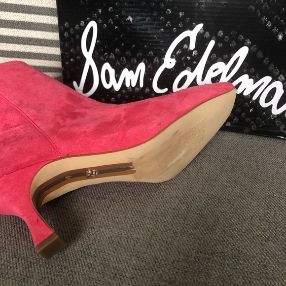 New in box- Sam Edelman Pink Lizzo booties; size 6 - Picture 4 of 8